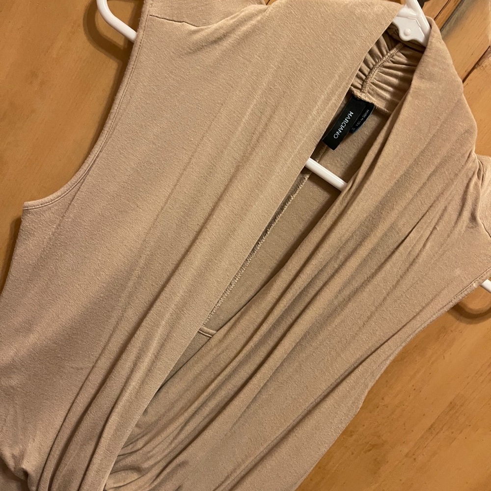 Asymmetrical sleeveless top